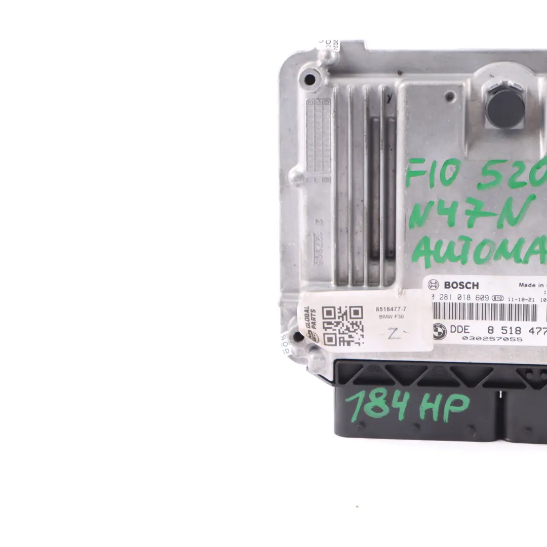 BMW F20 120d F30 320d F10 520d 184HP N47N Engine Unit ECU DDE Automatic - SKU 8518477-7 - Part number 8518477