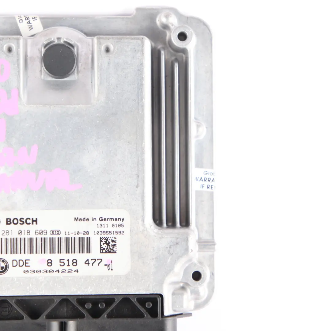 163HP Engine Control Unit N47N ECU DDE Manual to BMW F10 F30 320d 520d ed with Part number 8518477 BMW F10 F30 320d 520d ed 163HP Engine Control Unit N47N ECU DDE Manual - SKU 8518477 - Part number 8518477