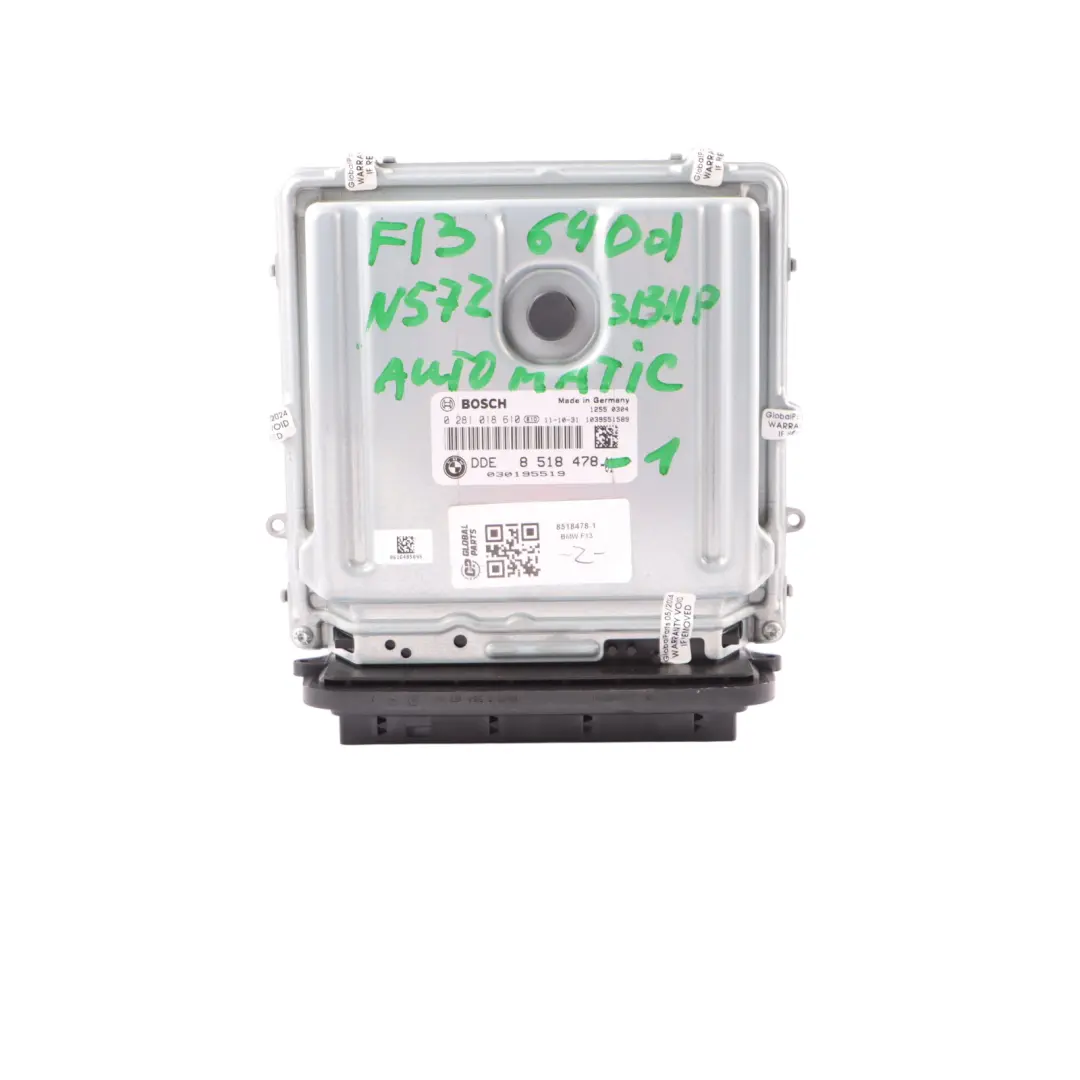 N57Z 313HP Engine Unit ECU Kit DDE CAS4 Key to BMW F10 F11 535d F13 640d with Part number 8518478 BMW F10 F11 535d F13 640d N57Z 313HP Engine Unit ECU Kit DDE CAS4 Key - SKU 8518478-1 - Part number 8518478