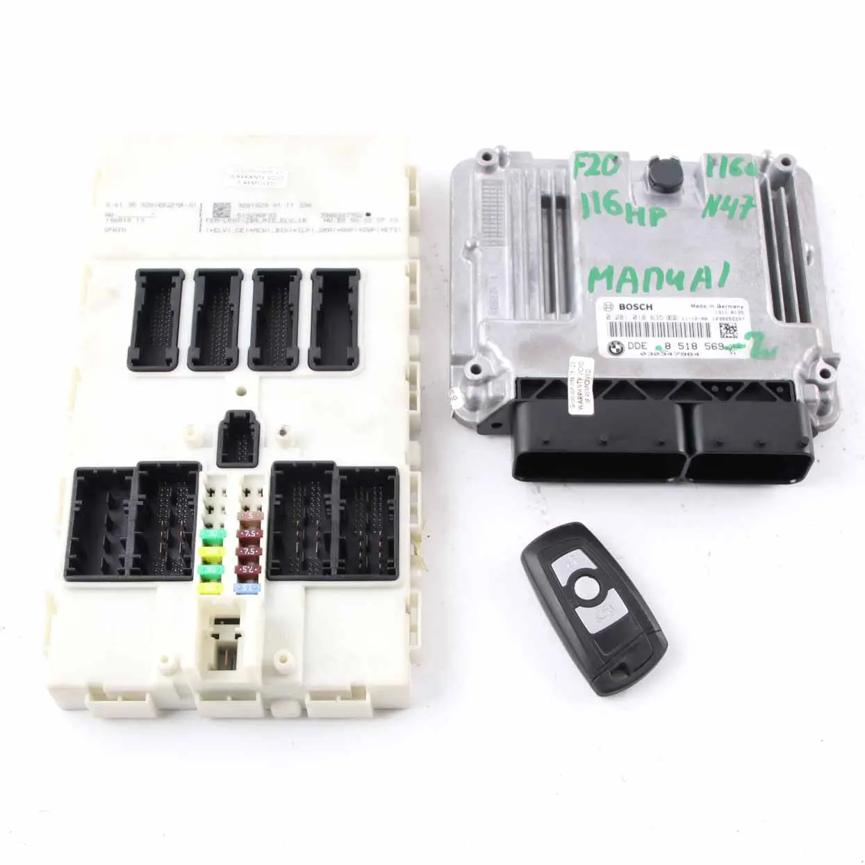 BMW F20 F21 F30 F31 N47N 116d 316d 116HP Kit ECU moteur DDE 8518569 Key FEM
