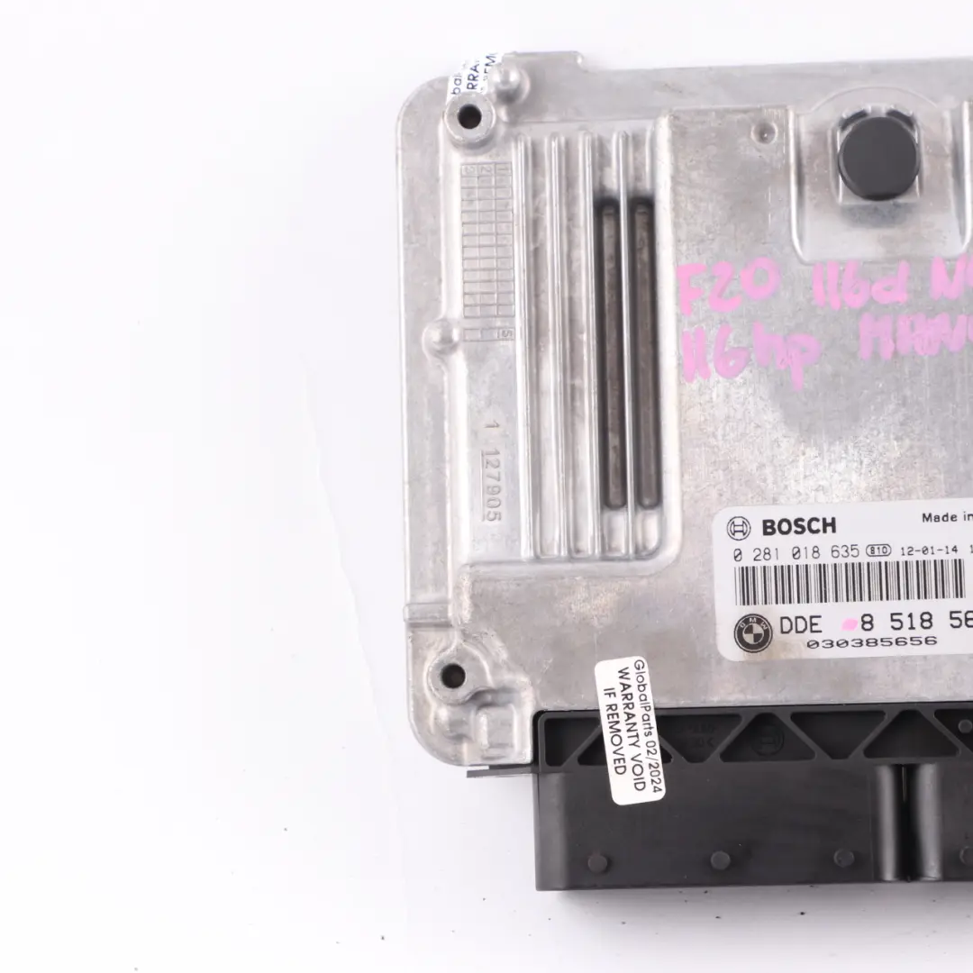 BMW F20 F21 F30 F31 N47N 116d 316d ECU Steuergerät Modul DDE Manual - SKU 8518569 - Teilenummer 8517874