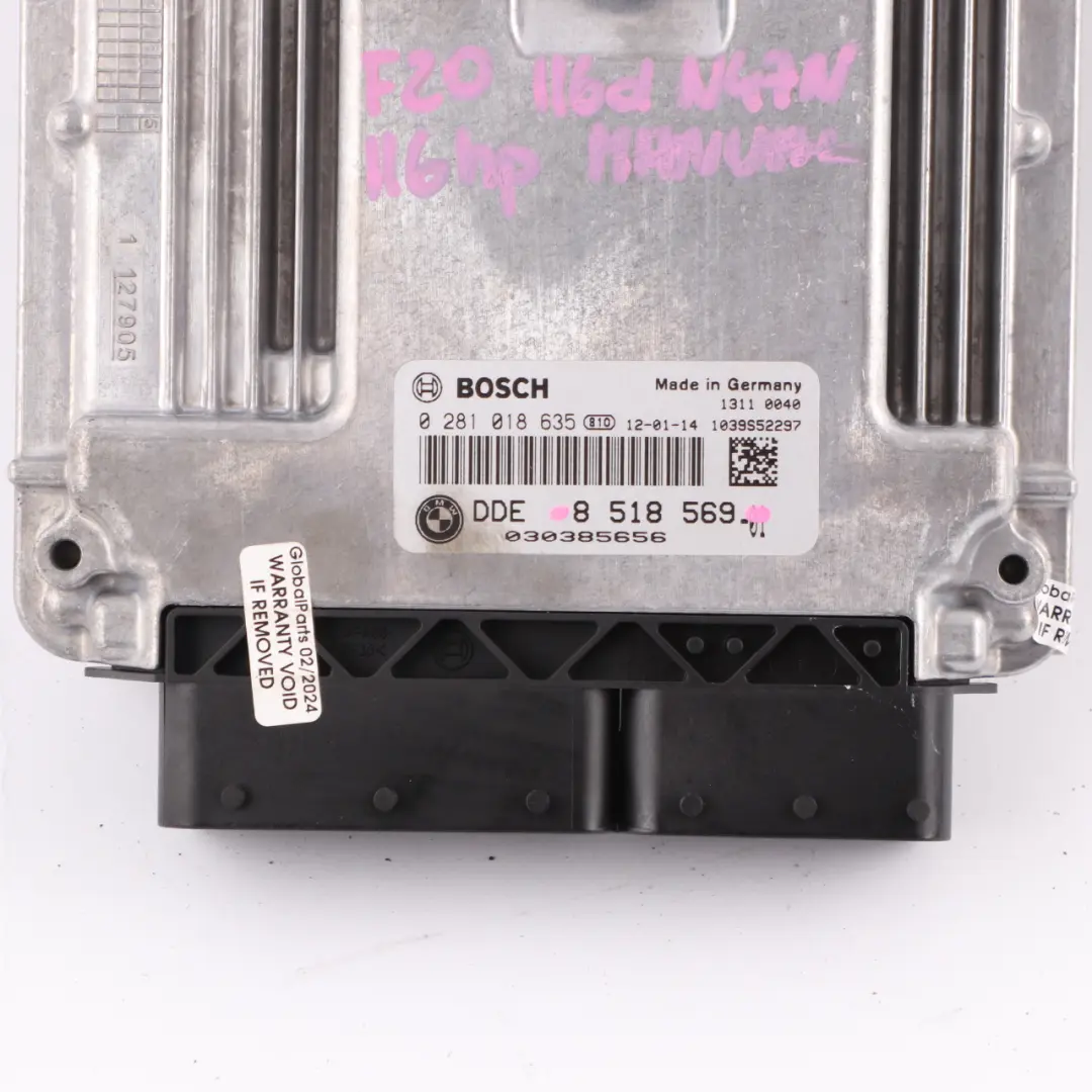 N47N 116d 316d Komputer Sterownik Silnika DDE do BMW F20 F21 F30 F31 o numerze 8517874 BMW F20 F21 F30 F31 N47N 116d 316d Komputer Sterownik Silnika DDE - SKU 8518569 - Numer Części 8517874