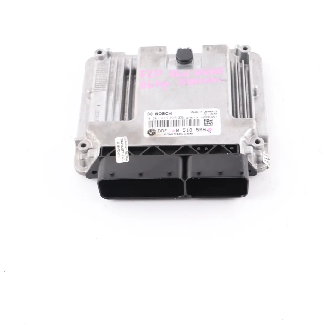 BMW F20 F21 F30 F31 N47N 116d 316d ECU Steuergerät Modul DDE Manual - SKU 8518569 - Teilenummer 8517874