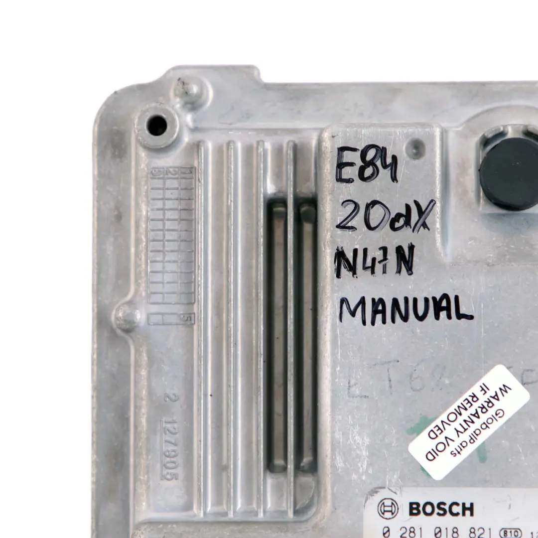 20Dx Diesel N47N Unité Contrôle Moteur ECU DDE pour BMW X1 E84 20D à propos du numéro de pièce 8519009 BMW X1 E84 20D 20Dx Diesel N47N Unité Contrôle Moteur ECU DDE - SKU 8519009 - Numéro de pièce 8519009