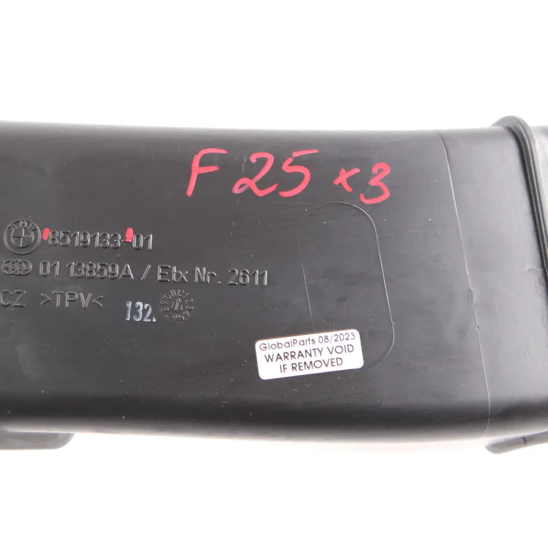 BMW X3 F25 X4 F26 B47 Diesel Prise d'air Muffler Channel Pipe Hose - SKU 8519133 - Numéro de pièce 8519133
