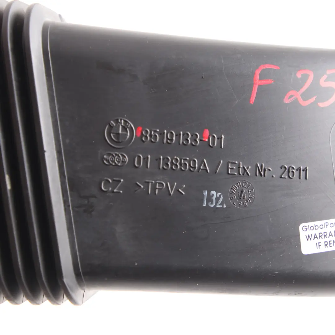 BMW X3 F25 X4 F26 B47 Diesel Prise d'air Muffler Channel Pipe Hose - SKU 8519133 - Numéro de pièce 8519133
