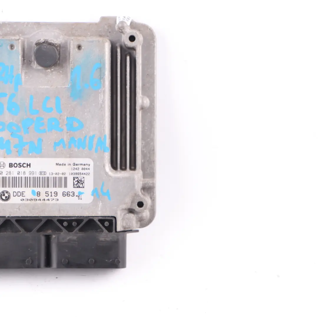 Mini Cooper D R56 LCI R60 N47N 112HP Diesel Engine Unit ECU DDE Manual - SKU 8519663-14 - Part number 8519663