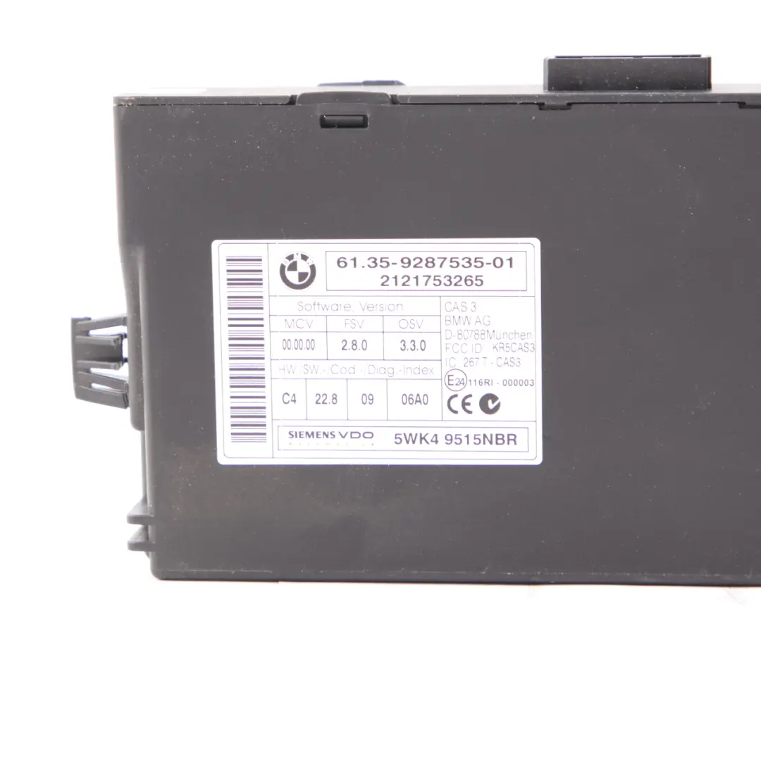 Mini Cooper D R56 LCI R60 N47N 112HP Engine ECU Kit DDE Key CAS3 Manual - SKU 8519663-15 - Numéro de pièce 8519663