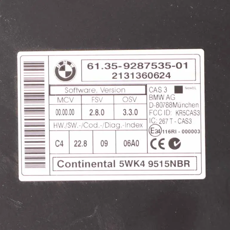 N47N 143Hp Diesel ECU Kit DDE CAS3 Chiavi per Mini Cooper SD R55 R56 LCI R60 con numero di parte 8519663 Mini Cooper SD R55 R56 LCI R60 N47N 143Hp Diesel ECU Kit DDE CAS3 Chiavi - SKU 8519663-16 - Numero di parte 8519663
