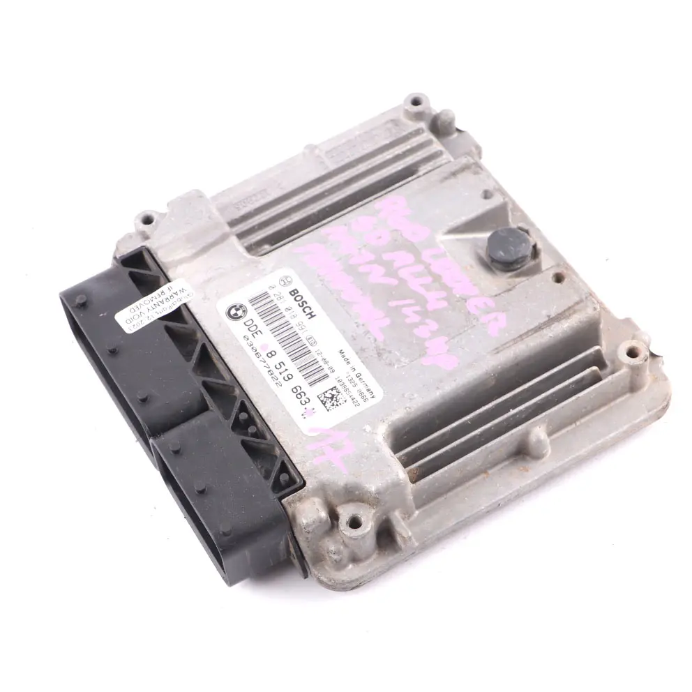 Mini Cooper SD ALL 4 R60 N47N 143HP Diesel Engine ECU DDE Manual Gearbox - SKU 8519663-17 - Part number 8519663