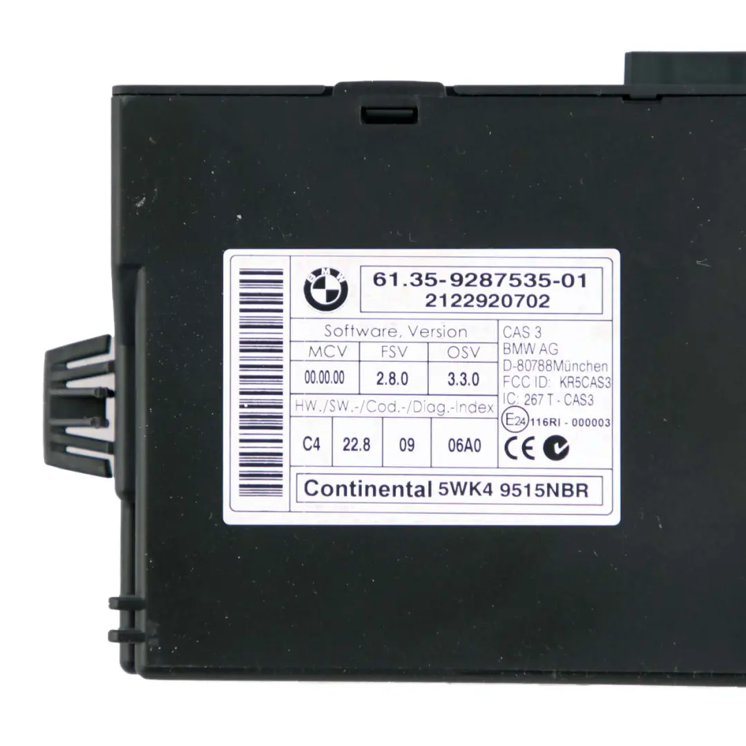 Mini Cooper SD R56 LCI N47N 143HP Diesel Engine ECU Kit DDE CAS 3 Key - SKU 8519663-1 - Part number 8519663