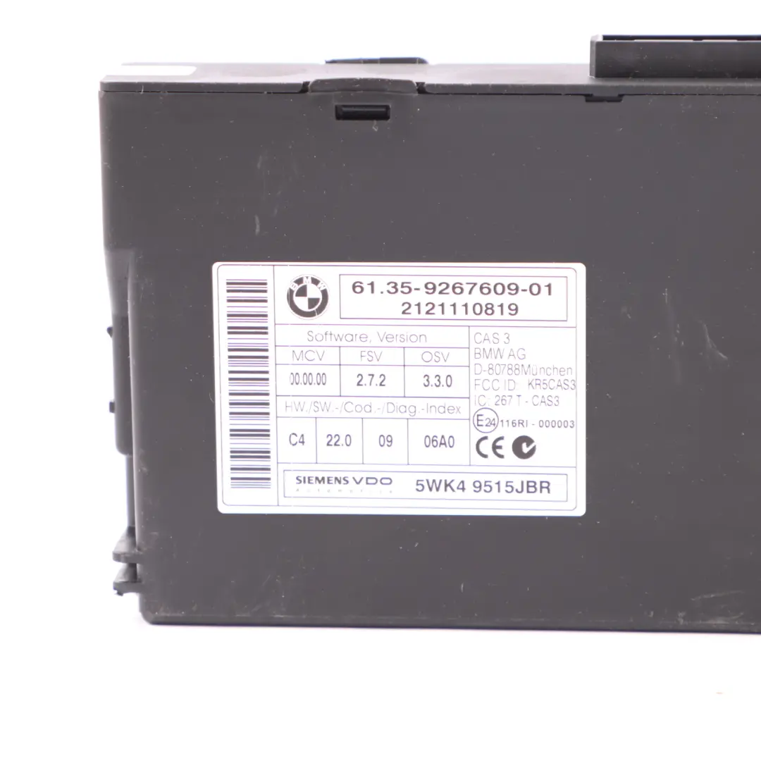 Mini Cooper D R55 R56 R60 N47 112HP Engine ECU Kit DDE CAS 3 Key Lock - SKU 8519663-22 - Part number 8519663