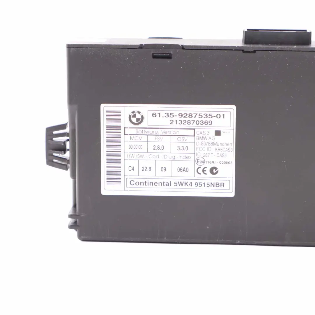 Mini Cooper D R55 R56 LCI R60 N47N 112HP Moteur ECU Kit DDE CAS 3 Clé - SKU 8519663-3 - Numéro de pièce 8519663