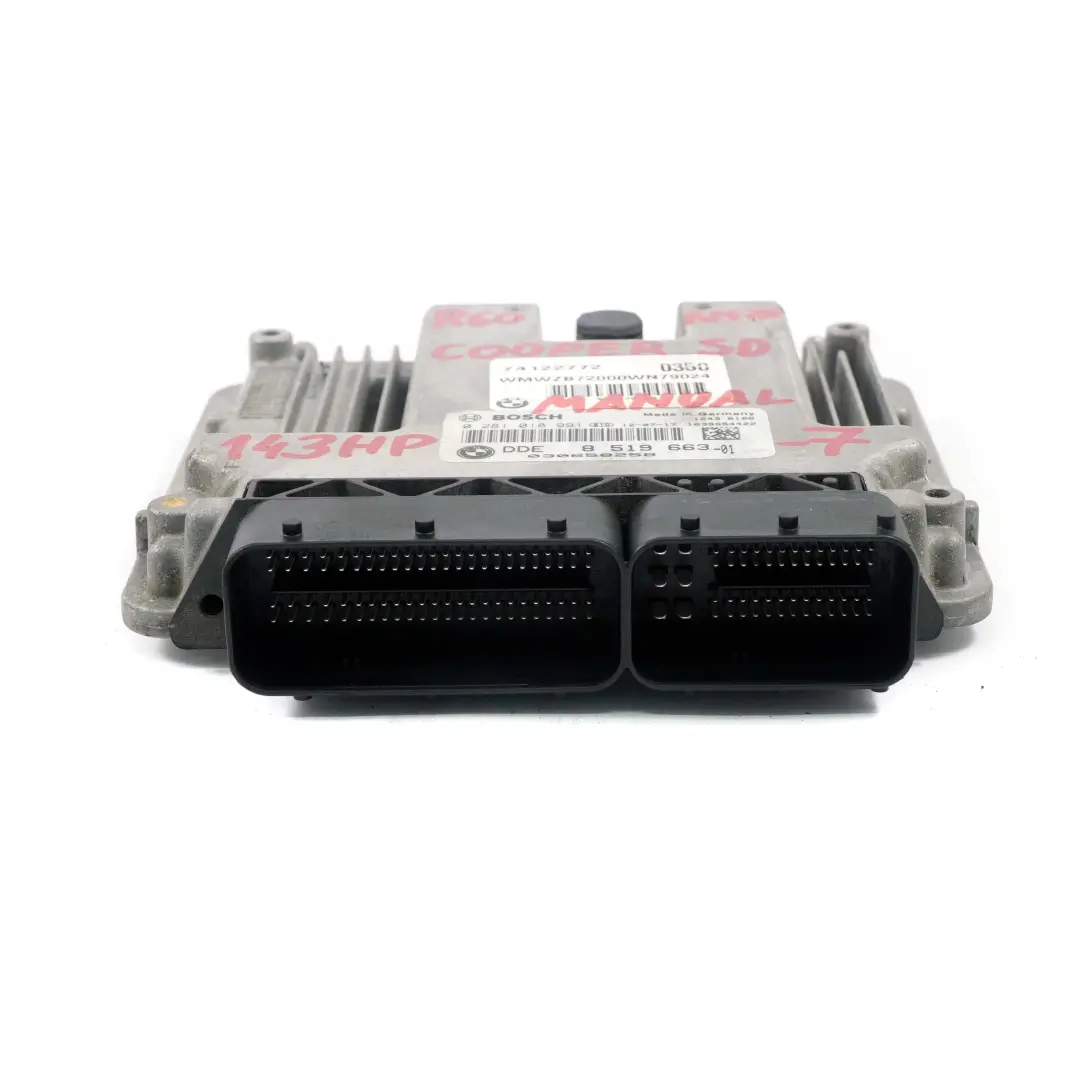 Mini Cooper SD R56 LCI R60 N47N Stuergerät ECU Kit DDE CAS3 Schlüssel - SKU 8519663-7 - Teilenummer 8519663