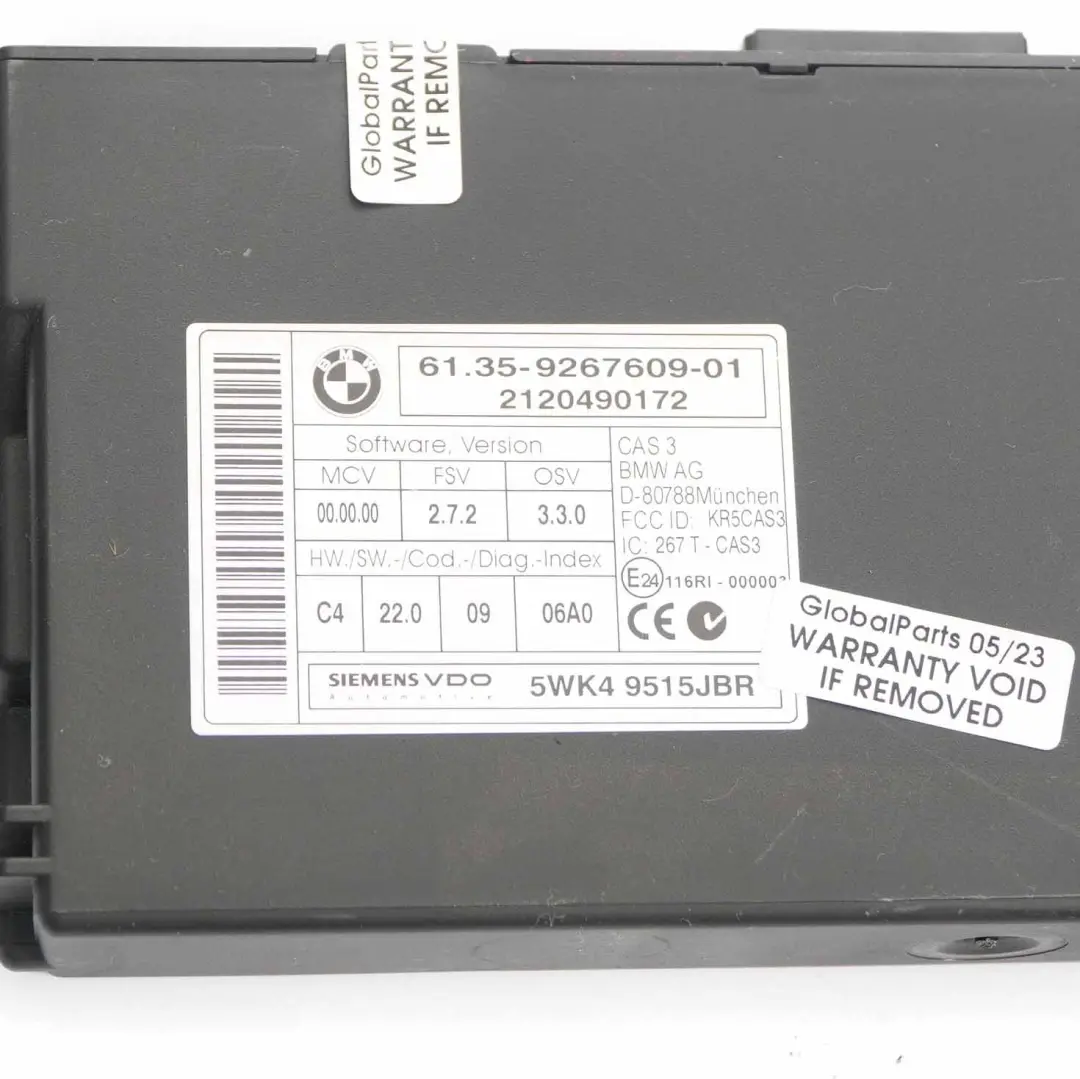 N47N 143HP Motore ECU Kit DDE CAS3 Chiave per Mini Cooper SD R60 ALL4 con numero di parte 8519663 Mini Cooper SD R60 ALL4 N47N 143HP Motore ECU Kit DDE CAS3 Chiave - SKU 8519663-8 - Numero di parte 8519663
