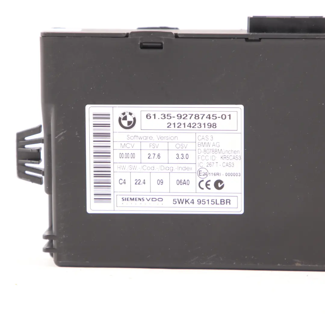 BMW E90 E91 LCI 320d N47N 184HP ECU KIT DDE CAS3 Schlüssel 8512047 Handbuch - SKU 8519668-1 - Teilenummer 8519668