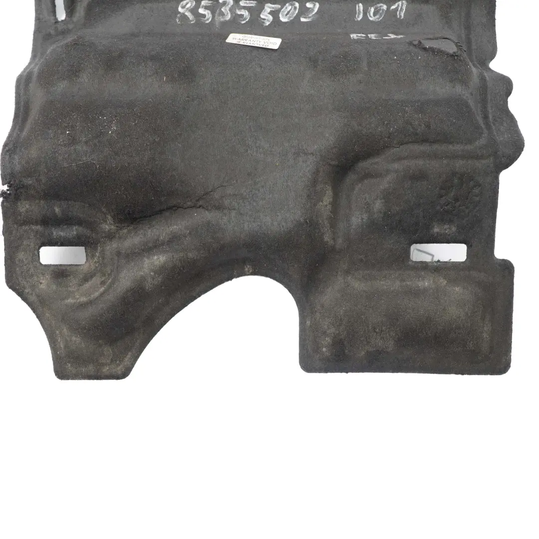 Sound Insulation Cover Engine Oil Sump Panel to BMW i3 I01 Hybrid with Part number 8535502 BMW i3 I01 Hybrid Sound Insulation Cover Engine Oil Sump Panel - SKU 8535502 - Part number 8535502