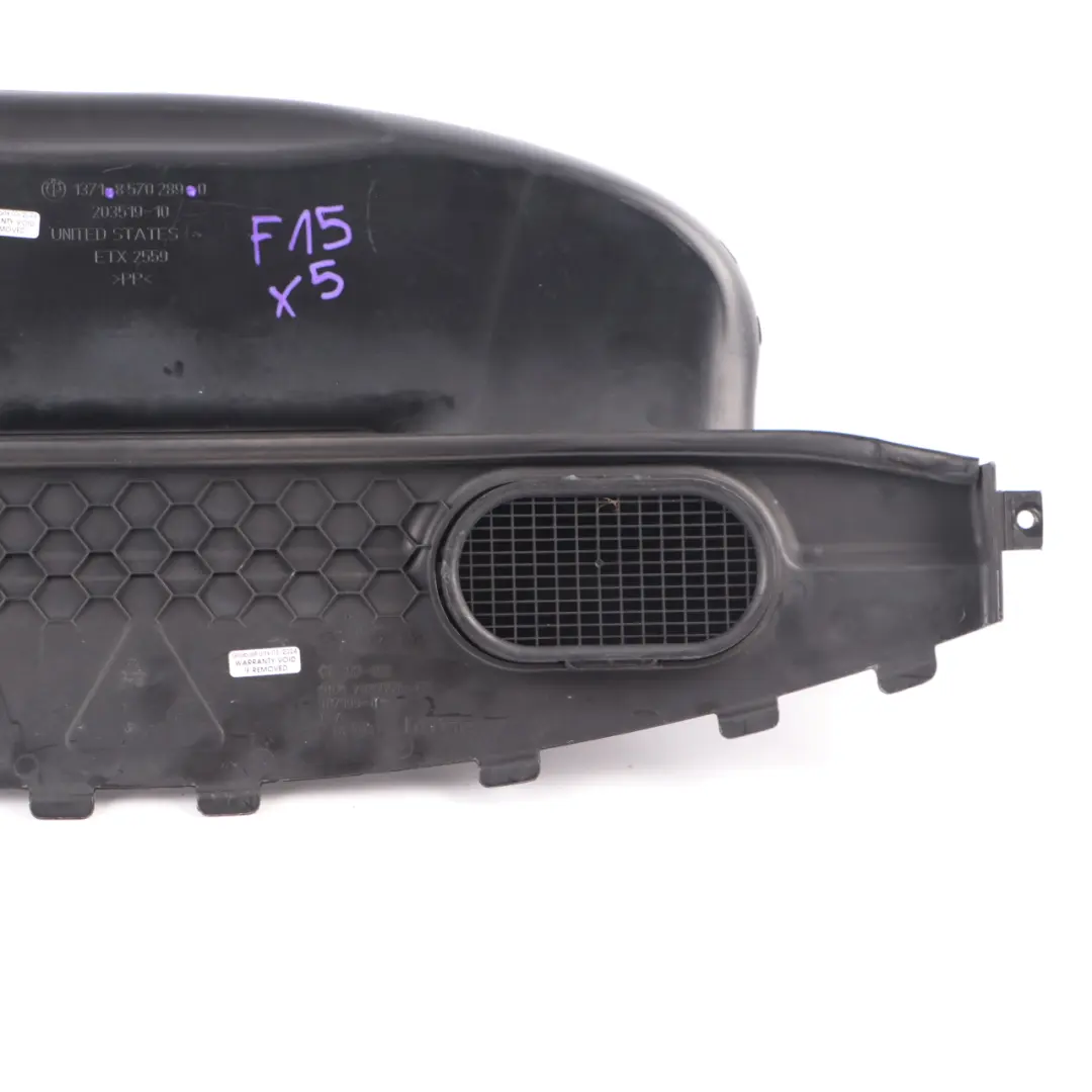 Intake Duct BMW X5 F15 X6 F16 Diesel Engine Filter Tube Channel to Air with Part number 8570289 Air Intake Duct BMW X5 F15 X6 F16 Diesel Engine Filter Tube Channel - SKU 8570289 - Part number 8570289