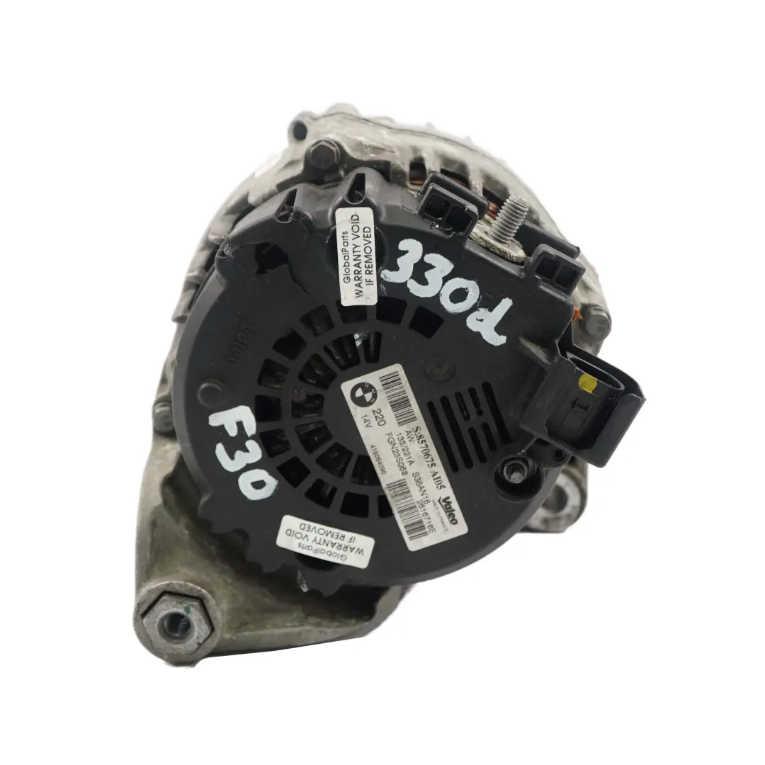 N57N N57Z Diesel Engine Alternator Generator 230A Valeo 8570675 BMW F30 F32 LCI - SKU 8570676 - Part number 8570676