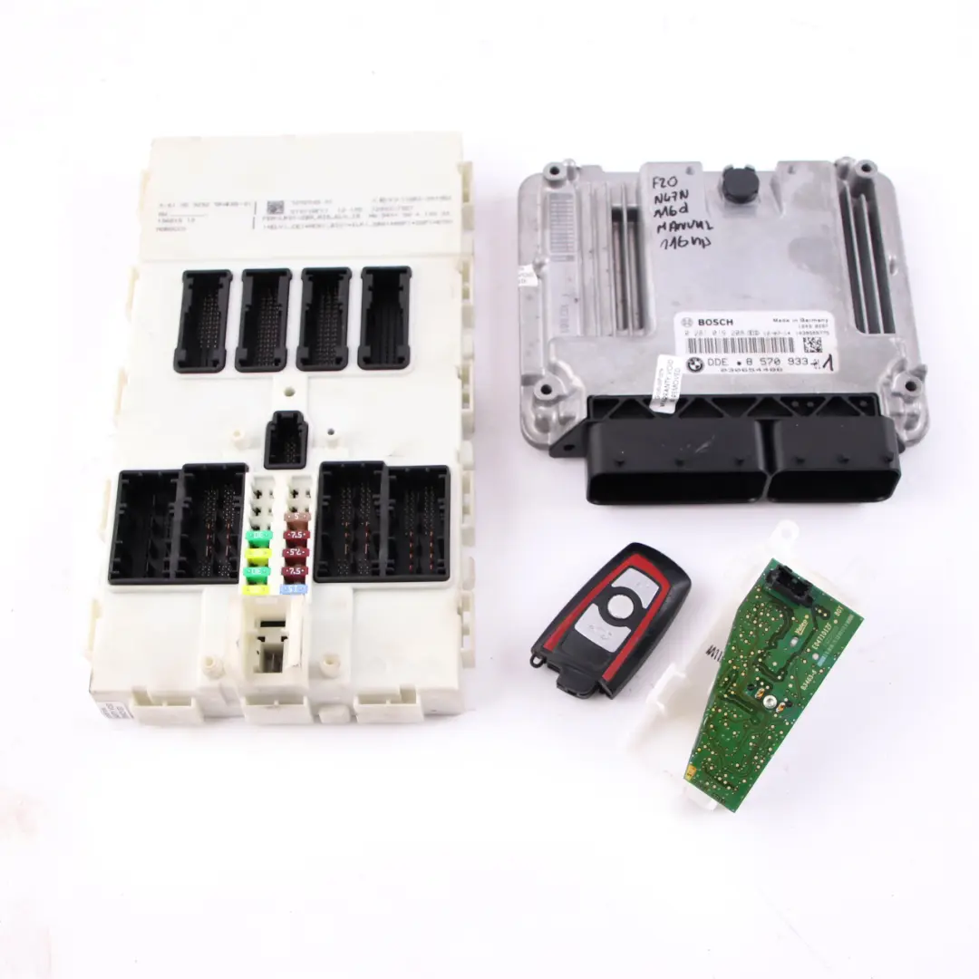 BMW F20 F21 F30 116d 316d Diesel N47N Engine ECU DDE Key Lock FEM Manual - SKU 8570933-1 - Part number 8570933