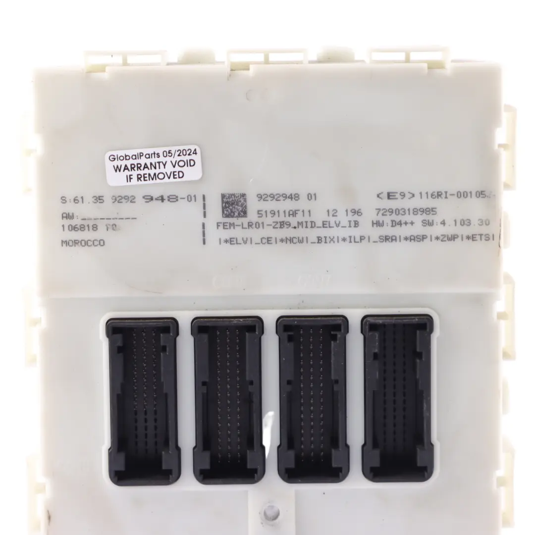 BMW F20 F21 116d N47N 116HP Engine ECU Kit DDE Key Lock FEM Manual - SKU 8570933-2 - Part number 8570933