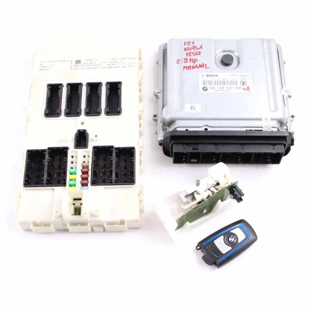 BMW F20 F30 125d 325d N47S1 Engine Control Unit ECU Kit DDE 8570935 + FEM + Key - SKU 8570935-1 - Part number 8579785