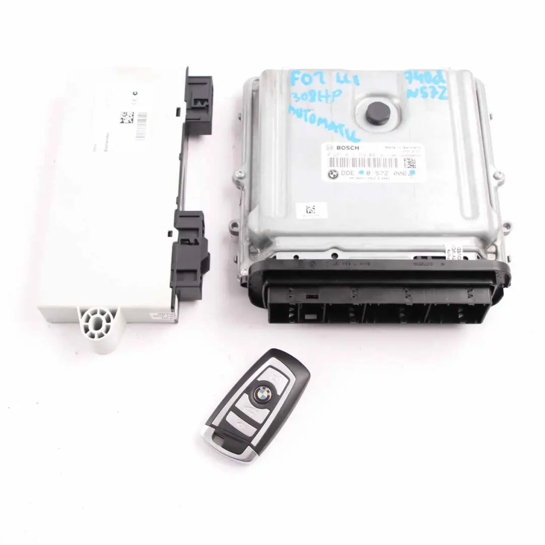 N57Z 313HP Engine ECU KIT DDE CAS4 Key Automatic to BMW F01 LCI 740d with Part number 8572006 BMW F01 LCI 740d N57Z 313HP Engine ECU KIT DDE CAS4 Key Automatic - SKU 8572006 - Part number 8572006