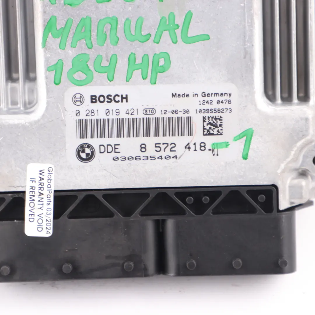 BMW X3 F25 Diesel 2.0dX N47N Engine ECUs Kit DDE Key Lock CAS4 Manual - SKU 8572418-1 - Part number 8572418