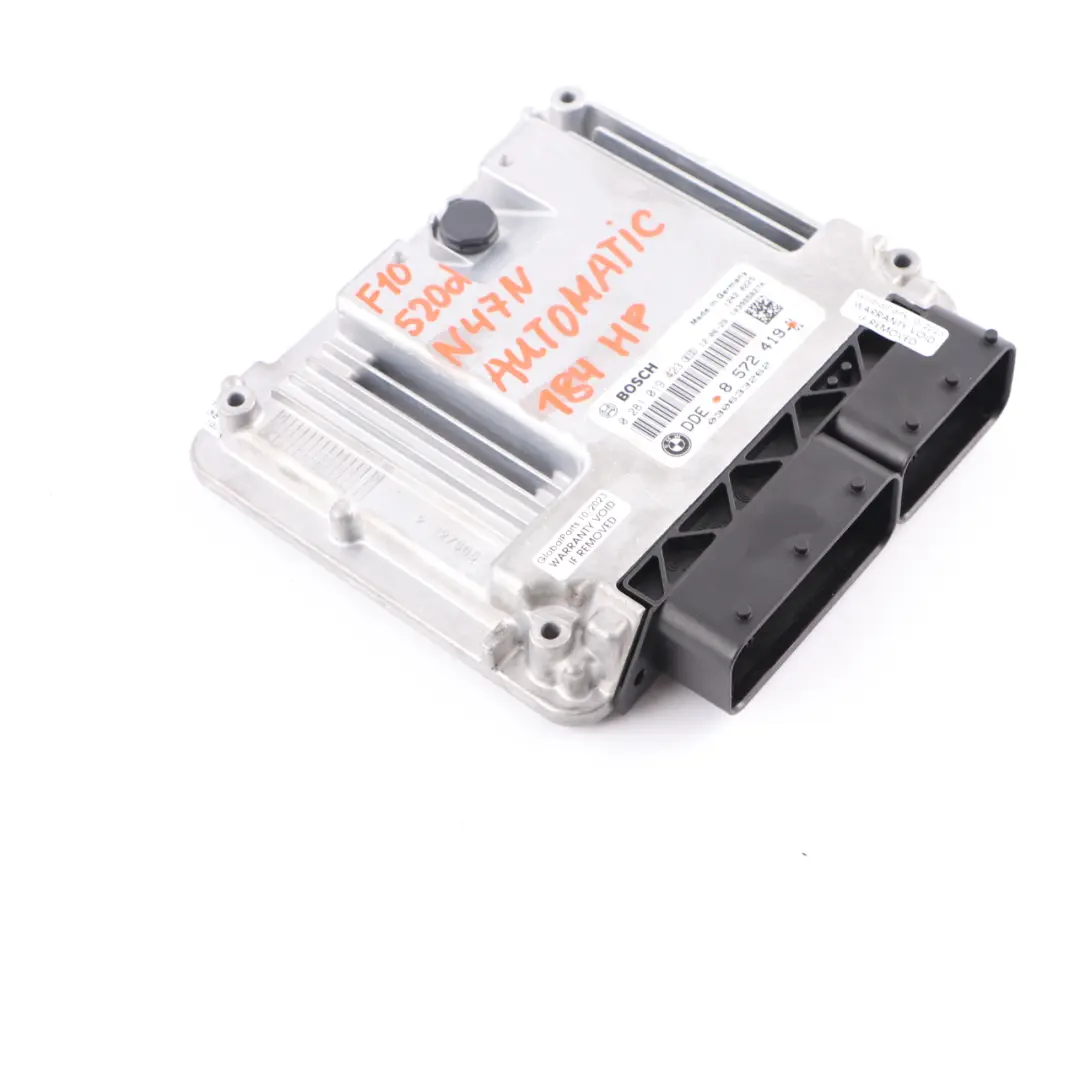 BMW F10 F20 F30 120d 320d 520d N47N Engine Control Unit DDE Automatic - SKU 8572419-1 - Part number 8572419