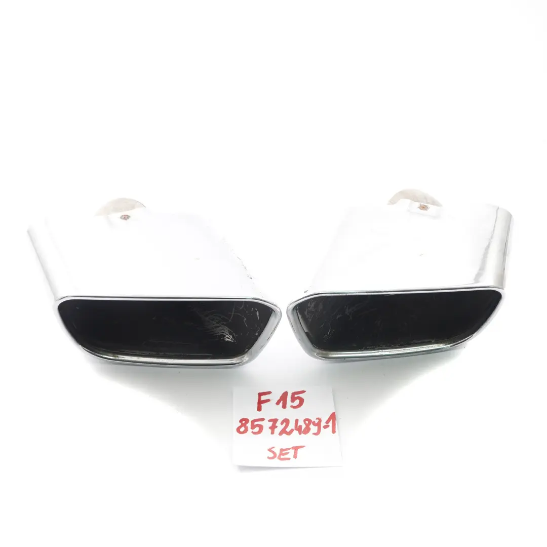  Exhaust Tips BMW X5 F15 M Performance Muffler Pipe Left Right Set P337A - SKU 8572489-1 - Part number 8572489