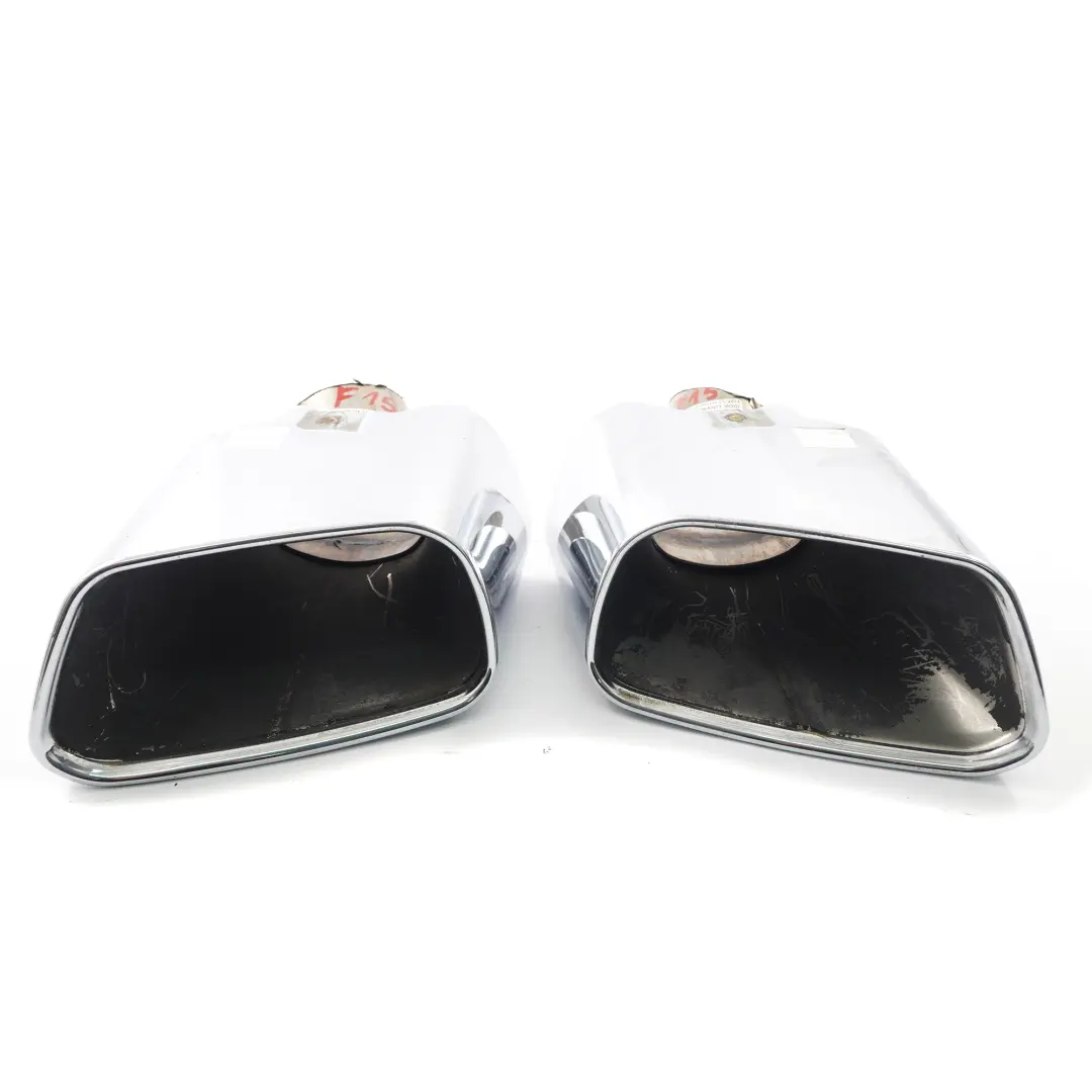 Auspuffspitzen BMW X5 F15 M Sport Schalldämpferrohr Links Rechts Satz P337A für mit Teilenummer 8572489 Auspuffspitzen BMW X5 F15 M Sport Schalldämpferrohr Links Rechts Satz P337A - SKU 8572489-1 - Teilenummer 8572489