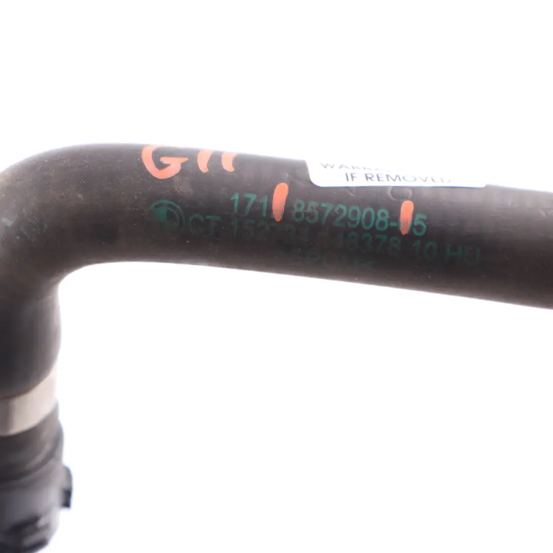 Water Hose BMW G30 G31 G11 B57 Diesel Coolant Expansion Tank Pipe Line to with Part number 8572908 Water Hose BMW G30 G31 G11 B57 Diesel Coolant Expansion Tank Pipe Line - SKU 8572908 - Part number 8572908