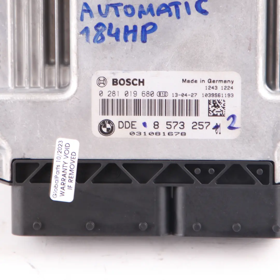 N47N 184HP Engine ECU Kit DDE Key FEM Automatic to BMW F10 F11 520d Diesel with Part number 8573257 BMW F10 F11 520d Diesel N47N 184HP Engine ECU Kit DDE Key FEM Automatic - SKU 8573257-2 - Part number 8573257