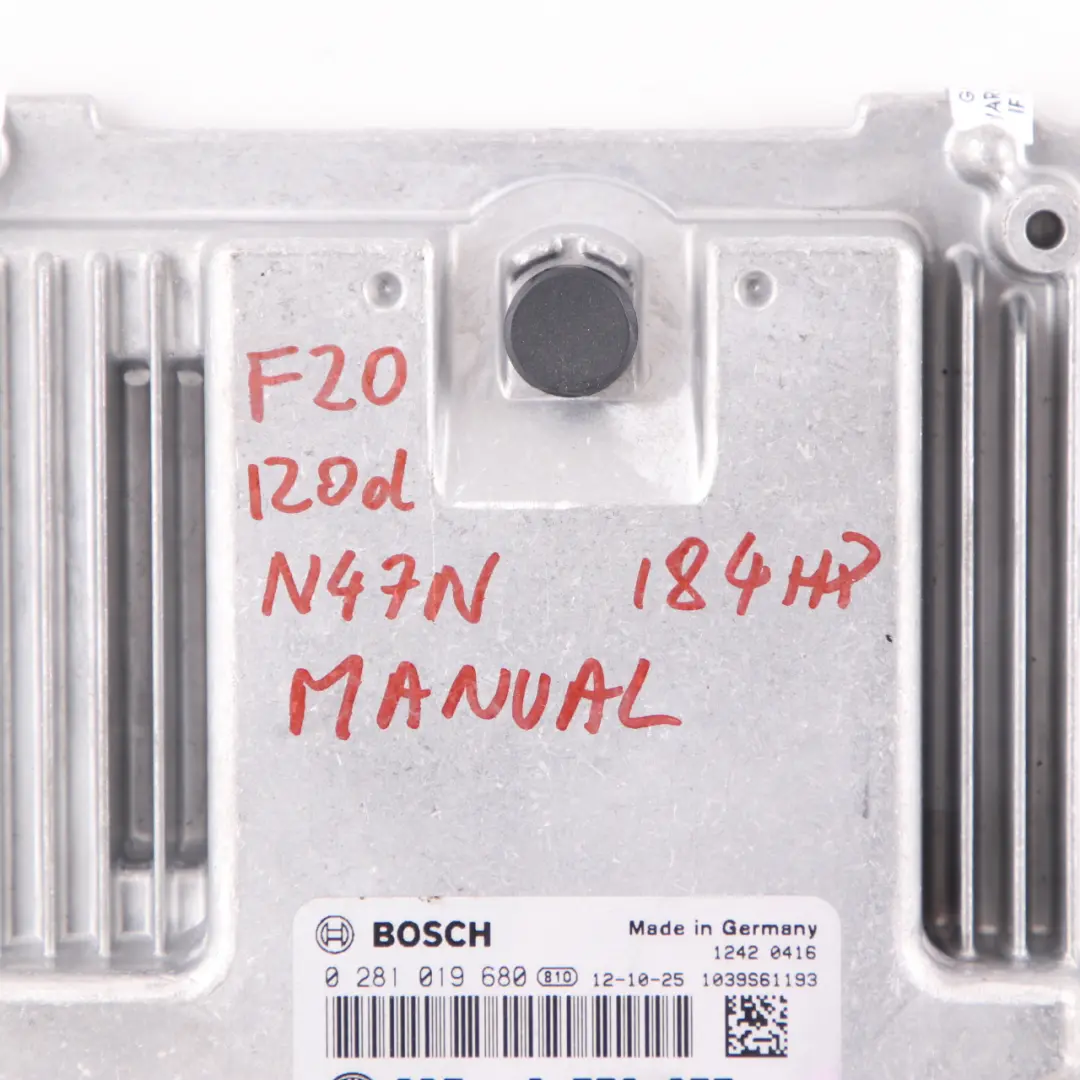 N47N 184HP Modulo Motore ECU DDE per BMW F20 F30 F32 120d 320d 420d Diesel con numero di parte 8573257 BMW F20 F30 F32 120d 320d 420d Diesel N47N 184HP Modulo Motore ECU DDE - SKU 8573257 - Numero di parte 8573257