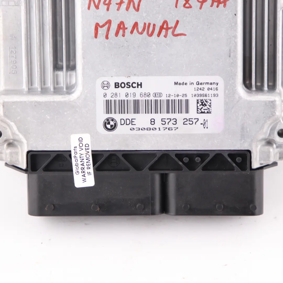 N47N 184HP Module Moteur ECU DDE pour BMW F20 F30 F32 120d 320d 420d Diesel à propos du numéro de pièce 8573257 BMW F20 F30 F32 120d 320d 420d Diesel N47N 184HP Module Moteur ECU DDE - SKU 8573257 - Numéro de pièce 8573257