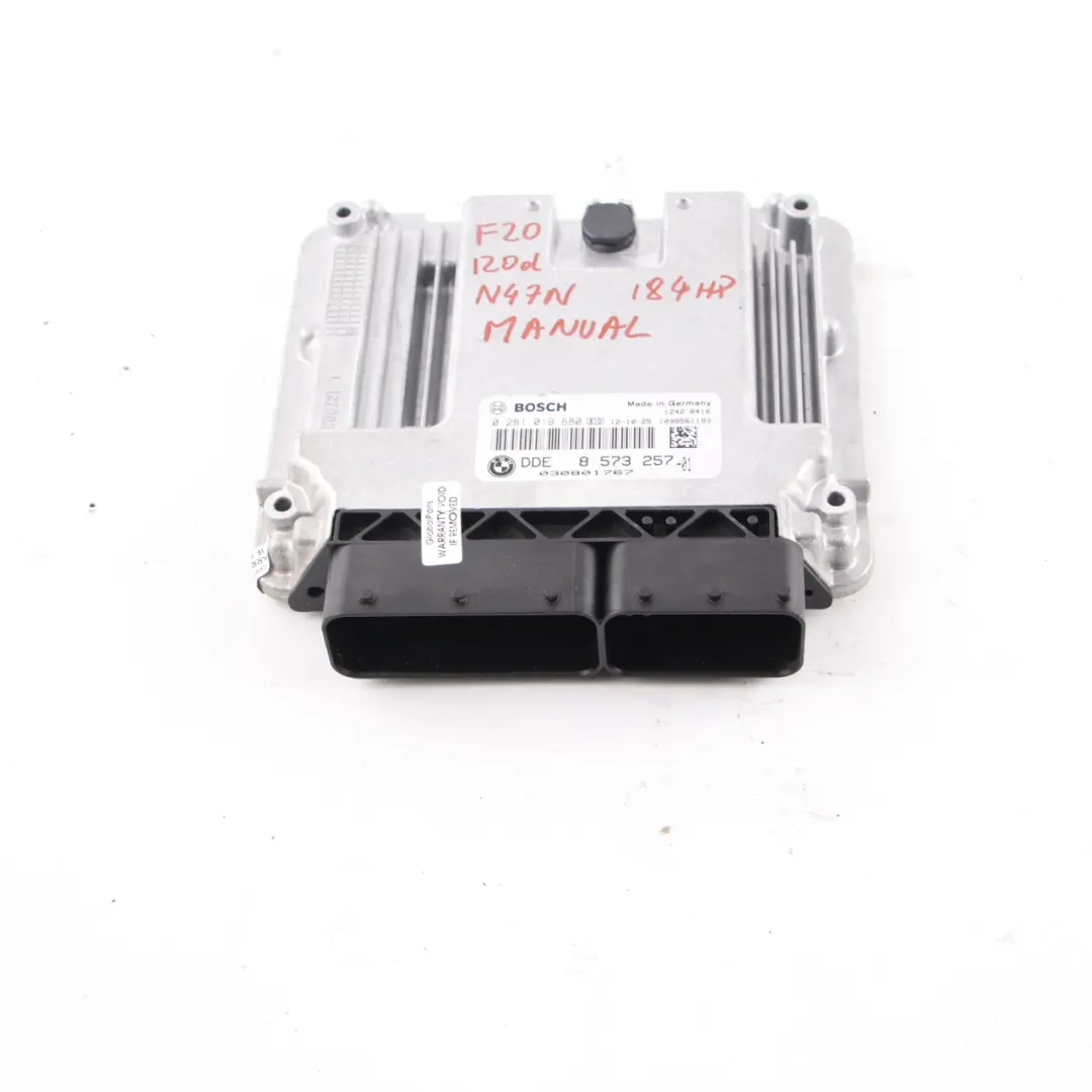 N47N 184HP Module Moteur ECU DDE pour BMW F20 F30 F32 120d 320d 420d Diesel à propos du numéro de pièce 8573257 BMW F20 F30 F32 120d 320d 420d Diesel N47N 184HP Module Moteur ECU DDE - SKU 8573257 - Numéro de pièce 8573257