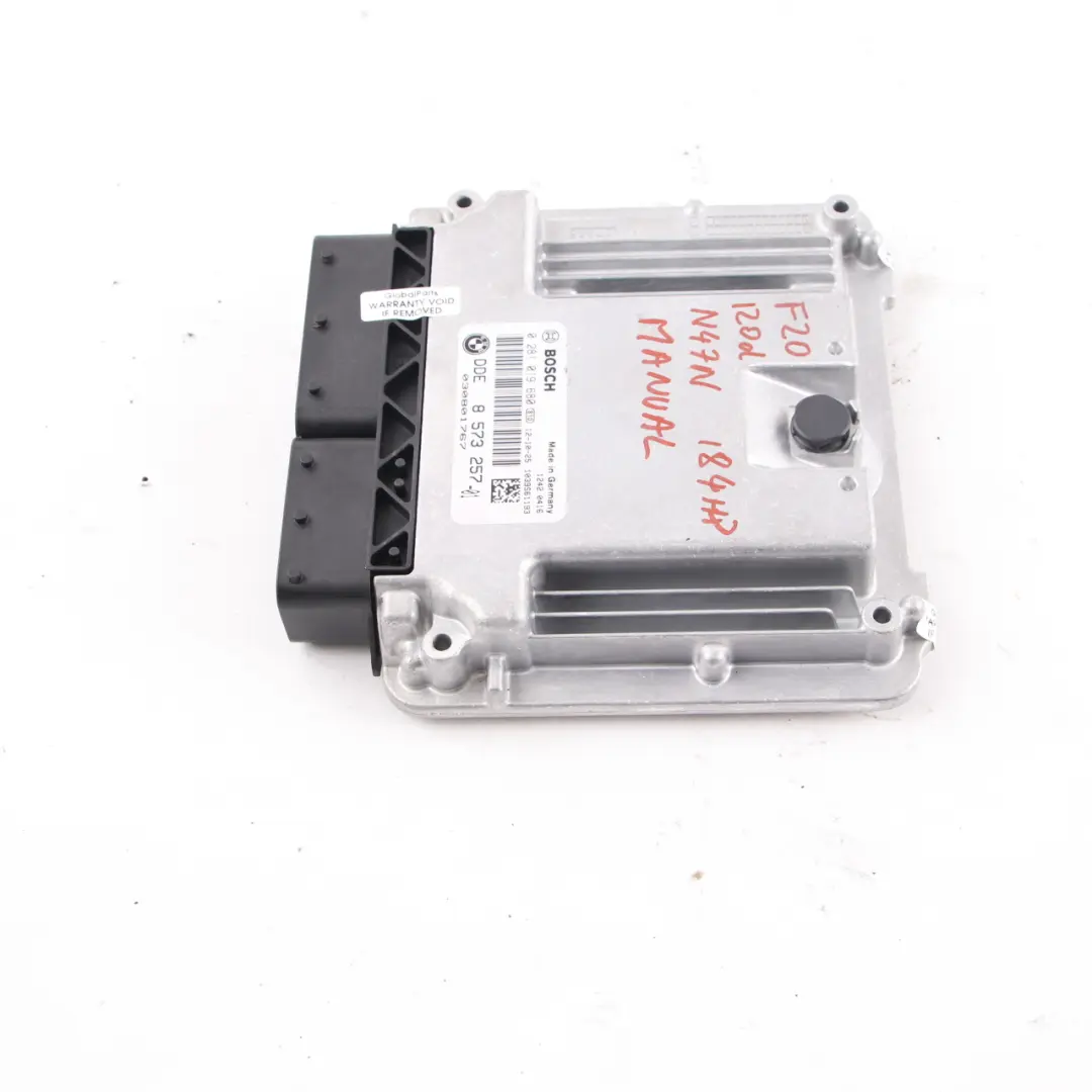 N47N 184HP Komputer Sterownik Silnika ECU BMW F20 F30 F32 120d 320d 420d - SKU 8573257 - Numer Części 8573257