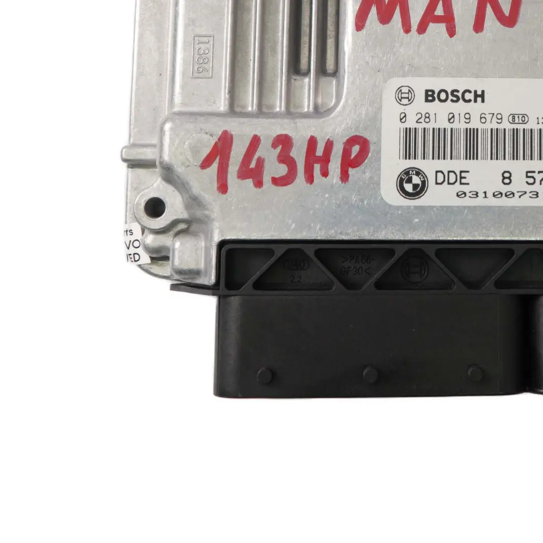 BMW F20 F30 F31 118d 318d N47N 143HP Engine Control Unit ECU DDE Manual - SKU 8573258-2 - Part number 8573258