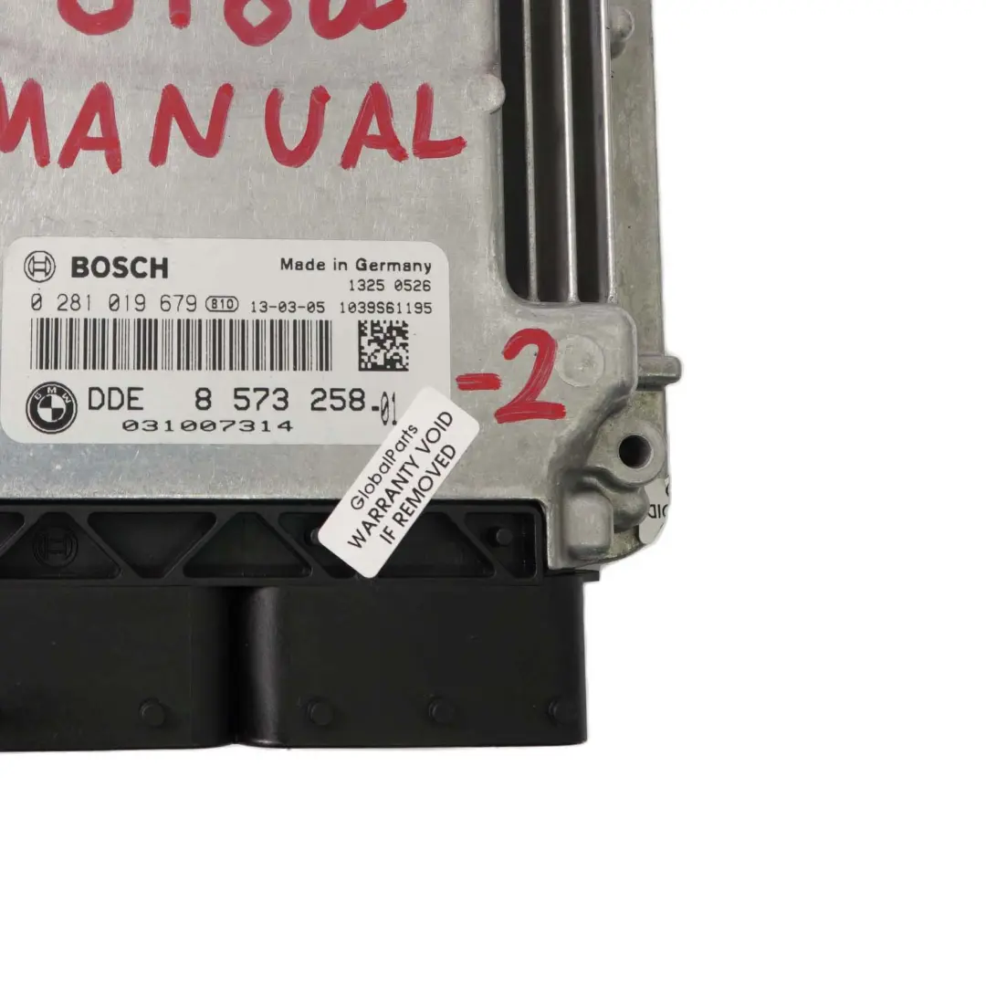 BMW F20 F30 F31 118d 318d N47N 143HP Engine Control Unit ECU DDE Manual - SKU 8573258-2 - Part number 8573258