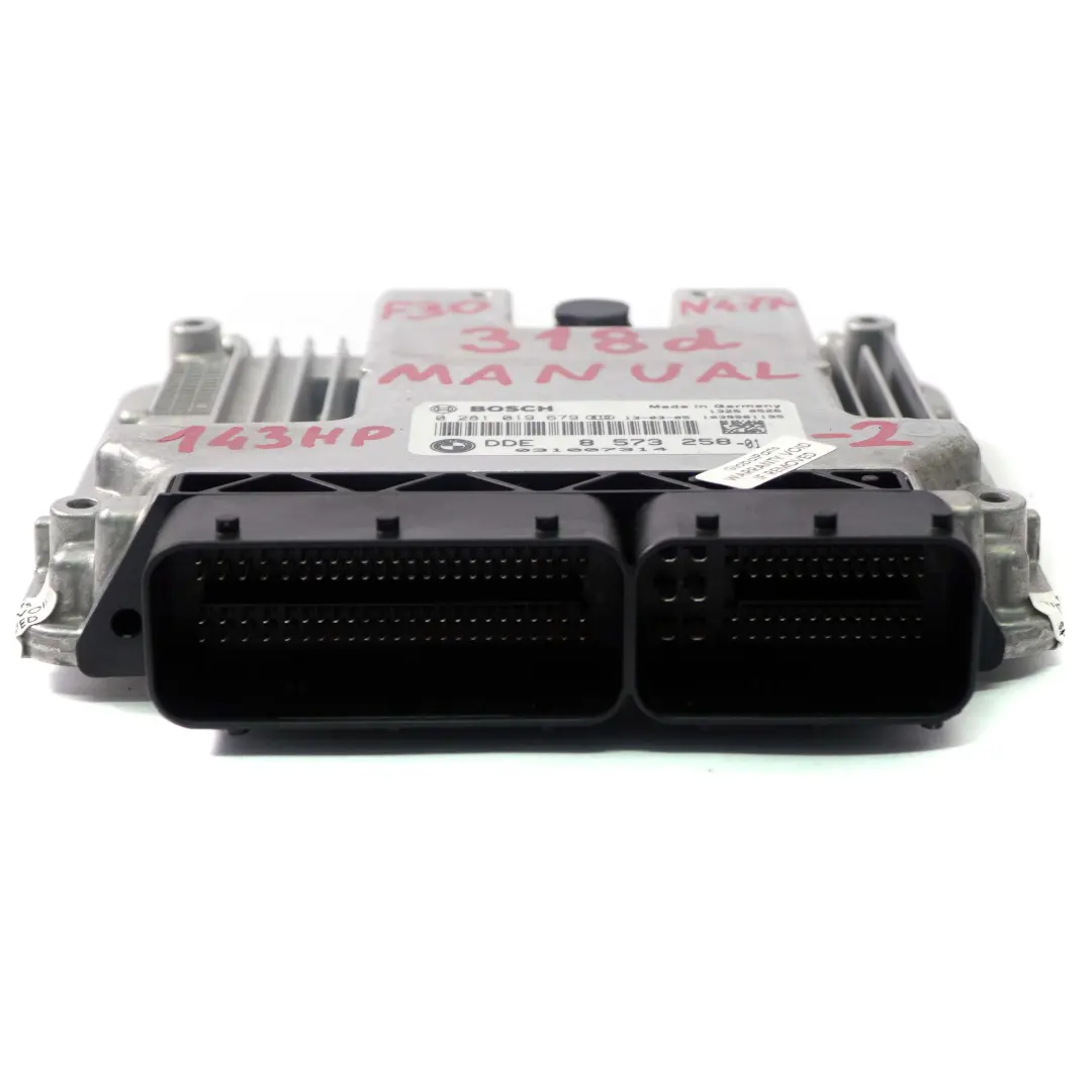 BMW F20 F30 F31 118d 318d N47N 143HP Engine Control Unit ECU DDE Manual - SKU 8573258-2 - Part number 8573258