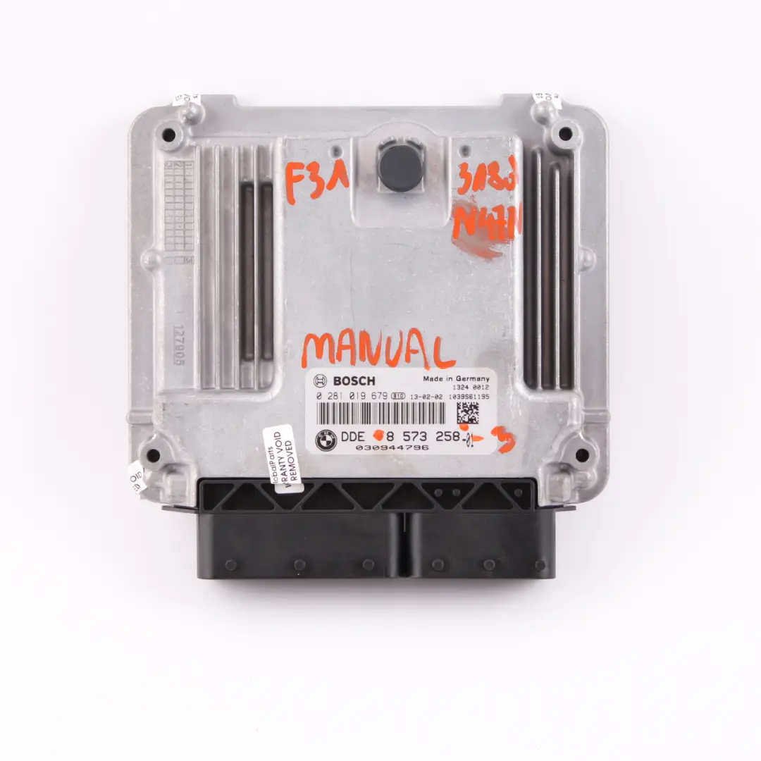 BMW F20 F21 F30 118d 318d N47N 143HP ECU Kit DDE + Key + FEM Manual - SKU 8573258-3 - Part number 8573258