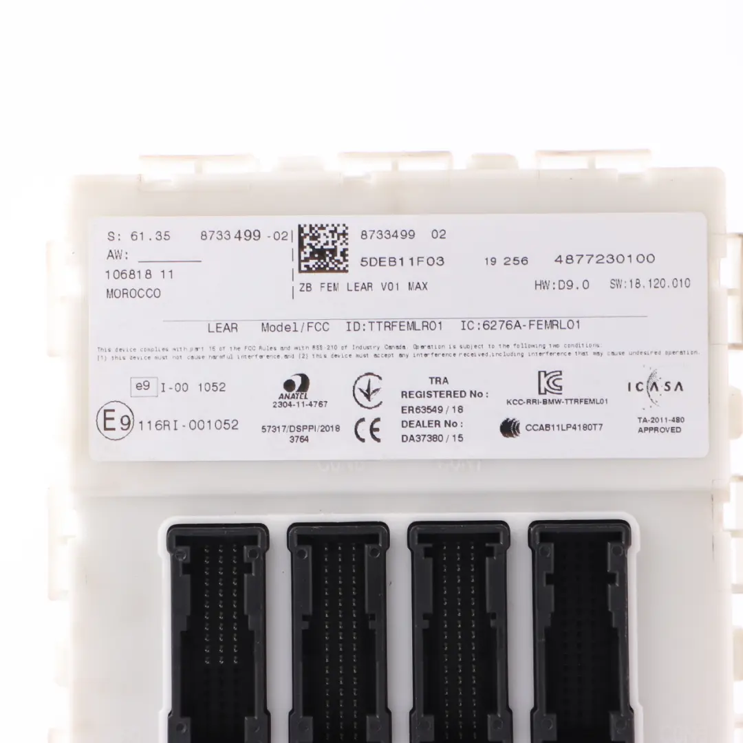 BMW F20 F21 F30 F31 118d 318d N47N 143HP Engine ECU Kit DDE + Key + FEM - SKU 8573258-8 - Part number 8573258