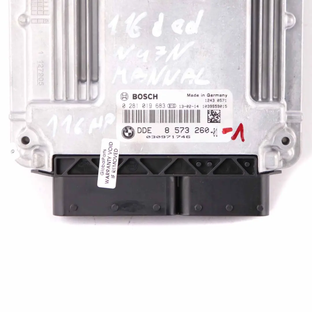 Sterownik Silnika ECU DDE do BMW F20 F21 o numerze 8573260 BMW F20 F21 Sterownik Silnika ECU DDE - SKU 8573260-1 - Numer Części 8573260