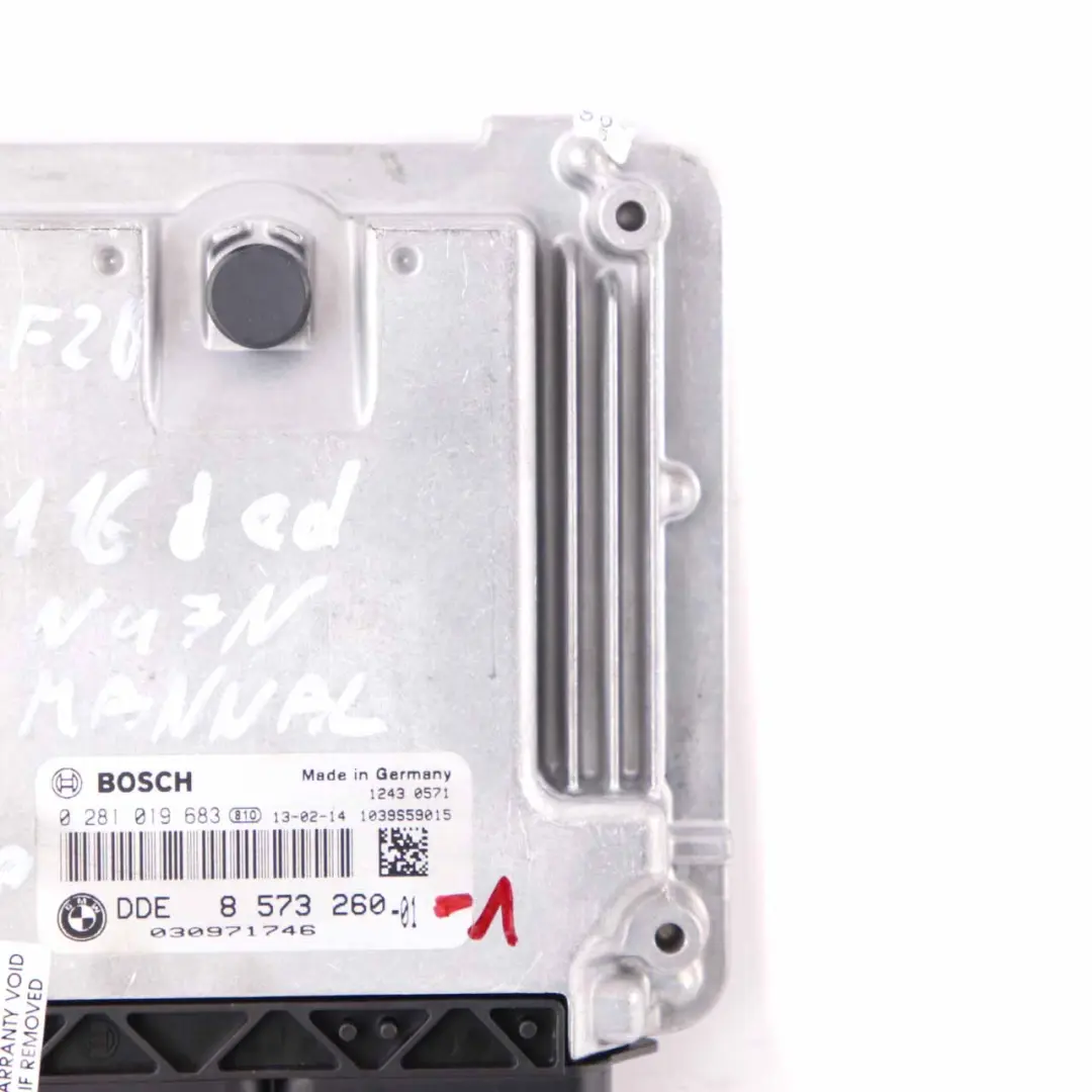 Sterownik Silnika ECU DDE do BMW F20 F21 o numerze 8573260 BMW F20 F21 Sterownik Silnika ECU DDE - SKU 8573260-1 - Numer Części 8573260
