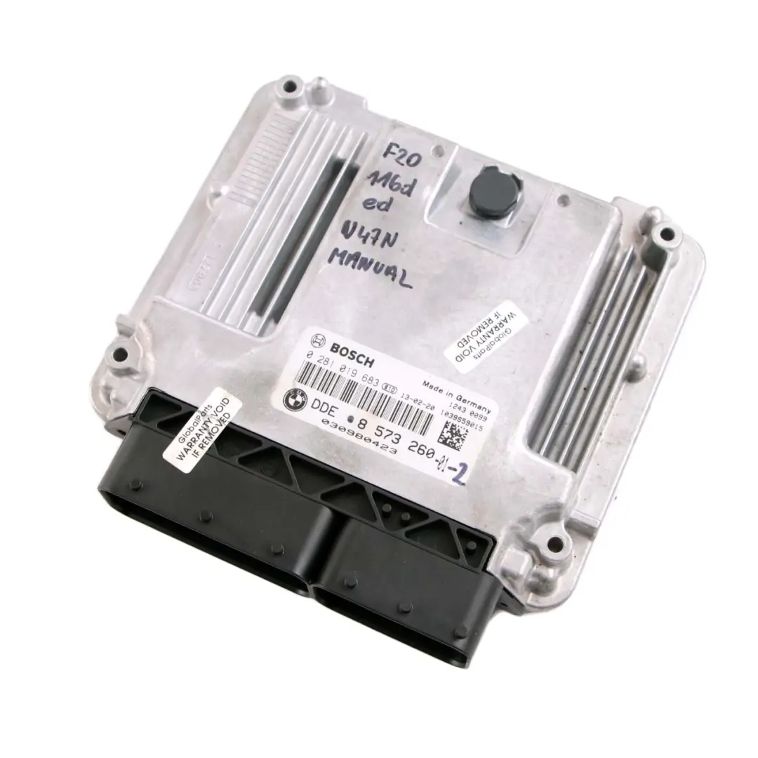 BMW F20 F21 116d ed Diesel N47N 116HP Engine Control Unit DDE Manual - SKU 8573260-2 - Part number 8573260