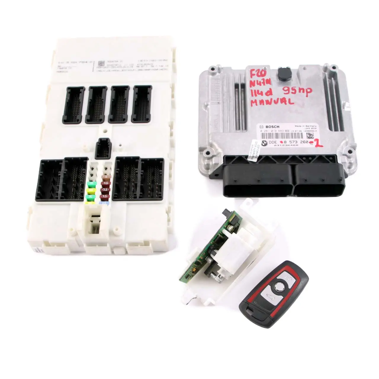 Kit ECU BMW F20 F21 114d Diesel N47N 95HP DDE 8573260 Llave FEM Bloqueo Manual
