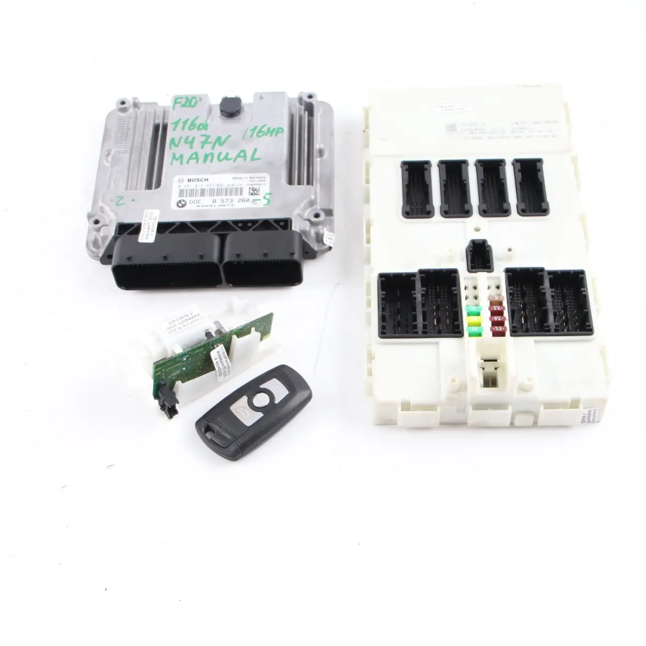 Kit ECU BMW F20 F21 116d Diesel N47N 116HP DDE 8573260 Chiave FEM Blocco Manuale