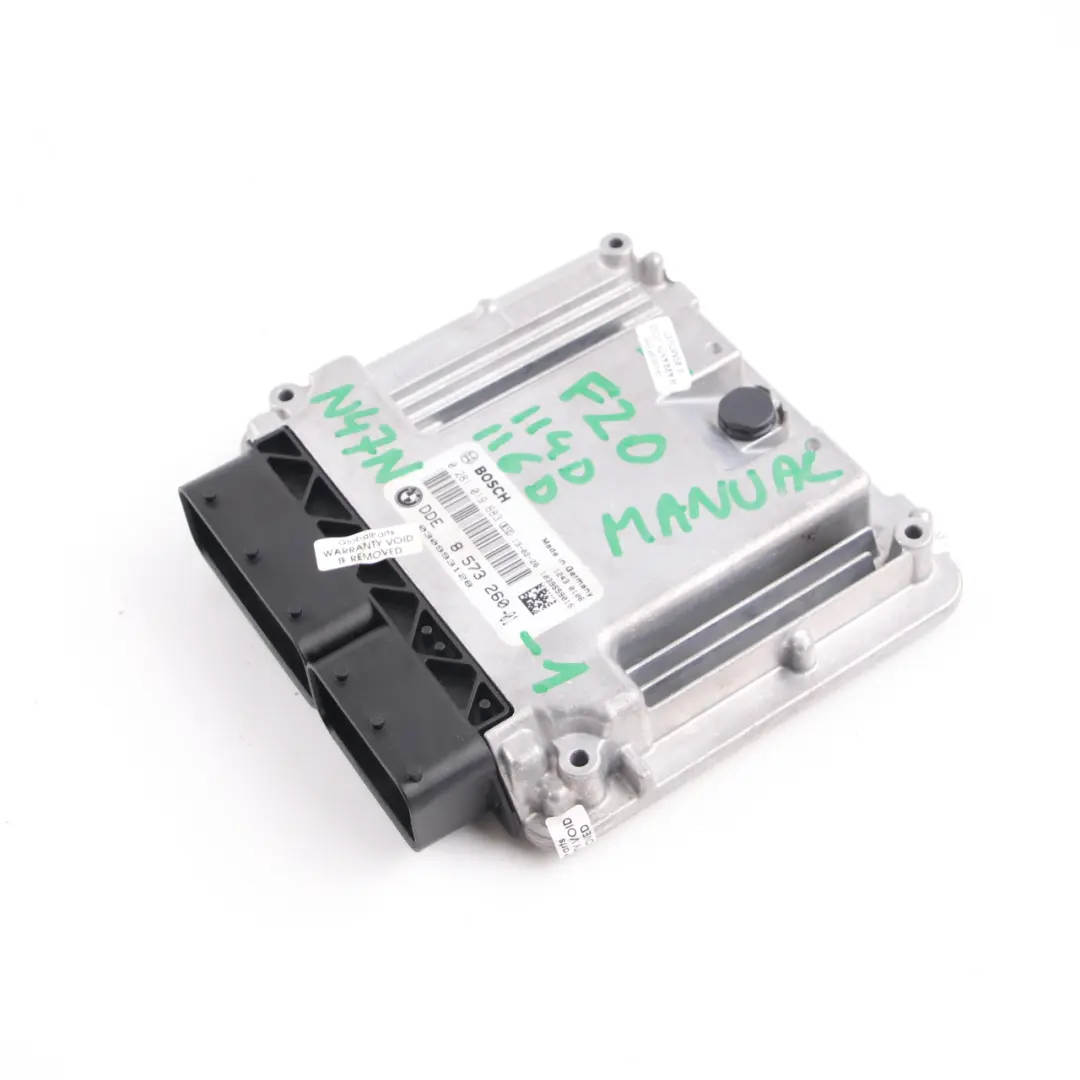 BMW F20 F21 114d 116d Diesel N47N Engine Control Unit DDE Manual - SKU 8573260 - Part number 8573260