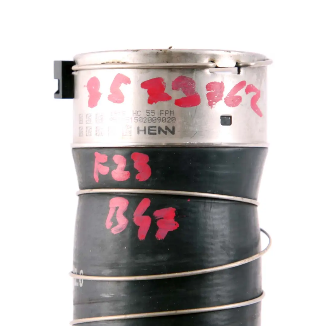 B47 Intercooler Charge Air Line Hose to BMW F20 LCI F22 F30 120d 220d 320d with Part number 8573762 BMW F20 LCI F22 F30 120d 220d 320d B47 Intercooler Charge Air Line Hose - SKU 8573762 - Part number 8573762