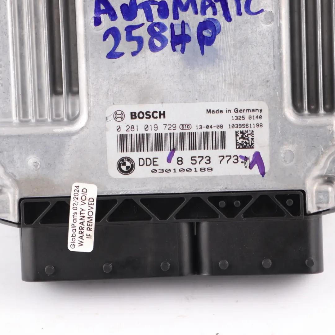 N57N Engine ECU Kit DDE + CAS4 + Key Automatic to BMW F10 F11 530d Diesel with Part number 8573773 BMW F10 F11 530d Diesel N57N Engine ECU Kit DDE + CAS4 + Key Automatic - SKU 8573773-1 - Part number 8573773